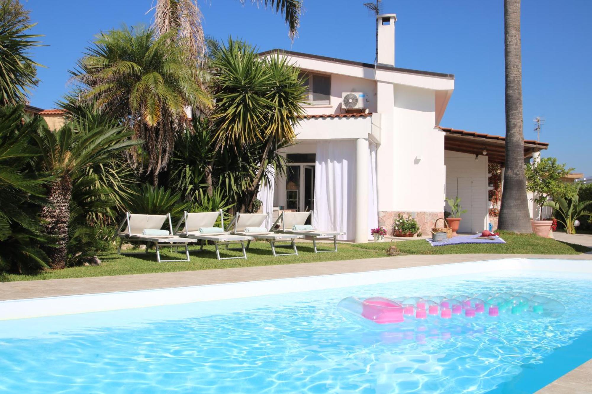 Edri Beach House - Villa Con Piscina 폰테카냐노 외부 사진